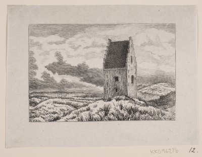 Den Tilsandede Kirke op Skagen door F. Hendriksen