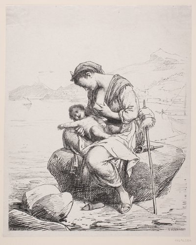 Een Jonge Moeder door F. Hendriksen