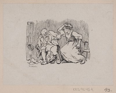 Illustratie voor "Askeladden die de Prinses Liet Lachen" door F. Hendriksen