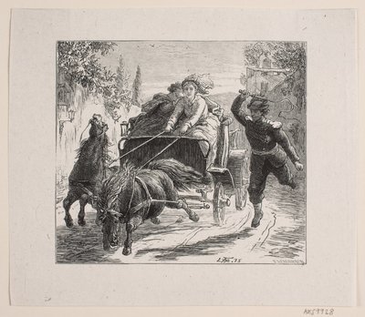 Illustratie bij Bjørnstjerne Bjørnson "Een schets uit Italië" door F. Hendriksen