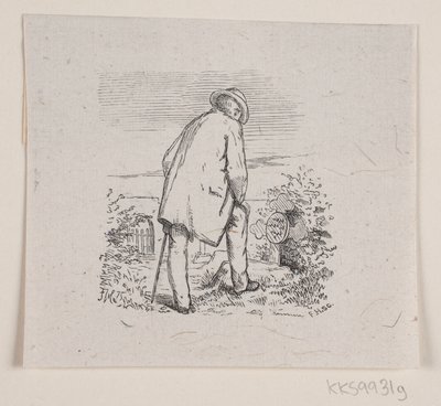 Illustratie bij "De laatste uren", gedicht van H. J. Greensteen door F. Hendriksen