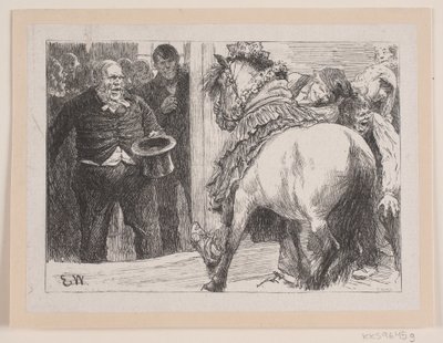 Illustratie voor "Herremandsbruden" door F. Hendriksen