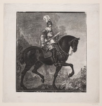 Karel van Mander: Christiaan IV te paard door F. Hendriksen