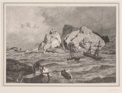Nødhavn aan de Noorse Kust door F. Hendriksen