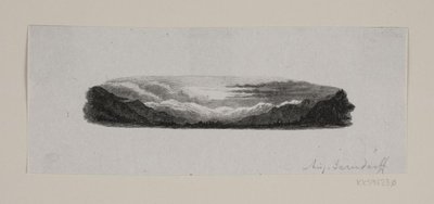 Vignet. Besneeuwde Bergen door F. Hendriksen