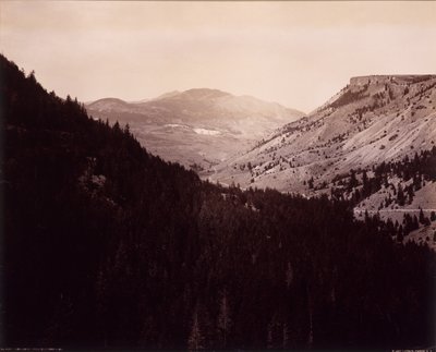 Gardner Canyon, Electric Peak door F. Jay Haynes