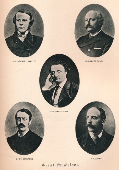 Grote Muzikanten - Plaat XI, c1880, 1895 door F. Jenkins Heliog
