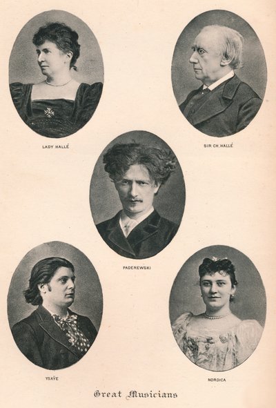 Grote muzikanten - Plaat X., ca. 1880, 1895 door F. Jenkins Heliog