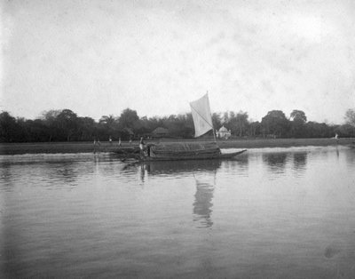 Hooghly-rivier, Alipore, India, 1905-1906 door F. L. Peters