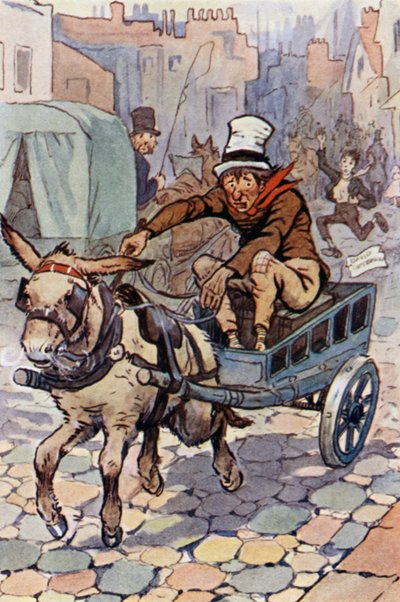 Illustratie voor David Copperfield (kleur litho) door F. M. B. Blaikie