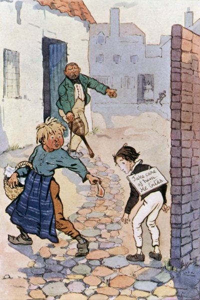 Illustratie voor David Copperfield door F. M. B. Blaikie