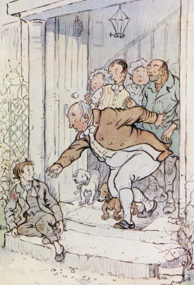 Illustratie voor Oliver Twist door F. M. B. Blaikie