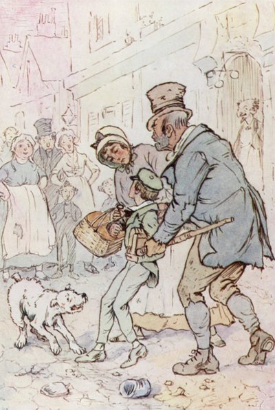 Illustratie voor Oliver Twist door F. M. B. Blaikie