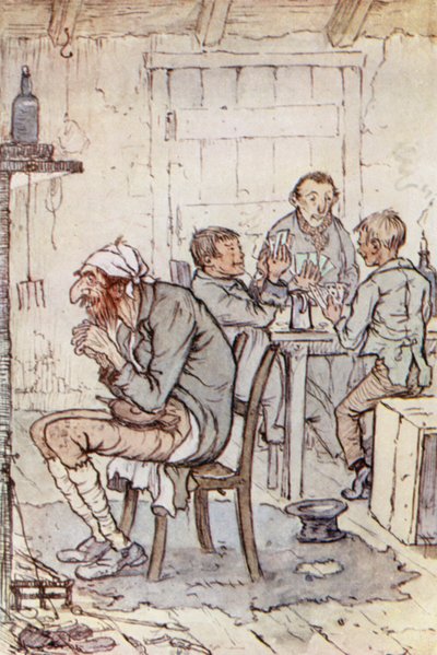 Illustratie voor Oliver Twist door F. M. B. Blaikie
