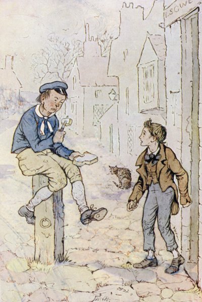 Illustratie voor Oliver Twist door F. M. B. Blaikie