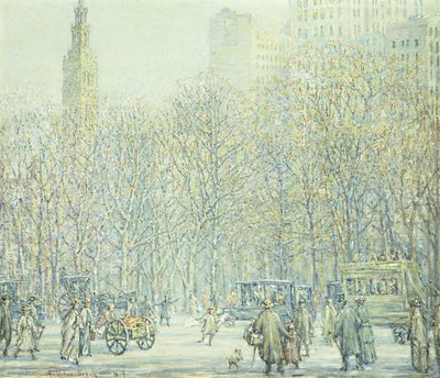 Winter in New York door F. Usher de Voll