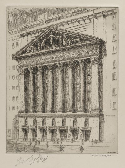 De New York Stock Exchange door F. W. W. Hoppe