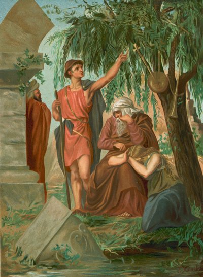 Joden gevangen in Babylon door F. Xumetra