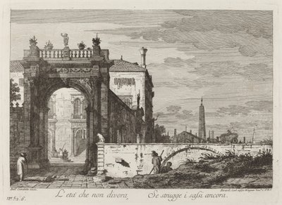 De leeftijd die niet verslindt... door Fabio Berardi after Canaletto