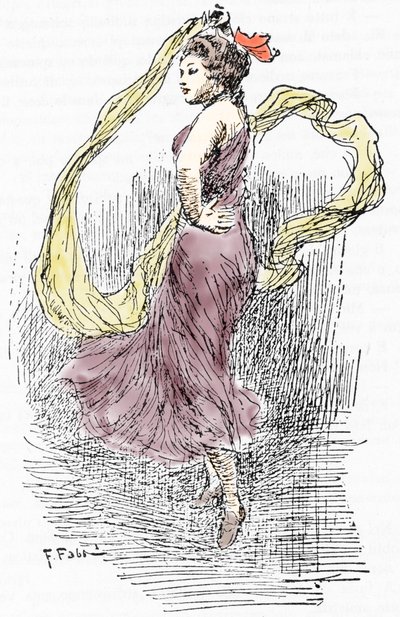 Portret van Marie Anne de Cupius de Camargo, ook wel La Camargo (1710-1770), danseres tijdens het verblijf van Giacomo Casanova (1725-1798) in Parijs door Fabio Fabbi