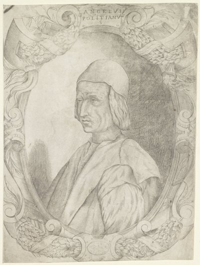 Portret van Agnolo Poliziano door Fabio Licinio