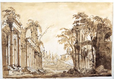 Scène uit Acte Eén van de opera "Lucio Silla" door Wolfgang Amadeus Mozart, 1772 door Fabrizio Galliari