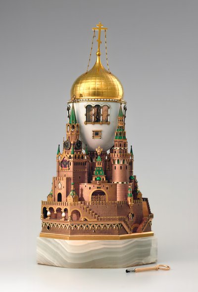 Paasei Moskou Kremlin, 1904-1906 door Factory Fabergé Russian Master