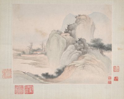 Landschappen geschilderd voor Yuweng, gedateerd 1673 door Fan Qi