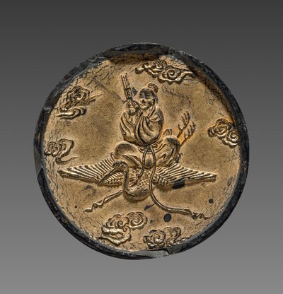 Inktkoek met Wang Ziqiao, ca. 17e-18e eeuw door Fang Yulu