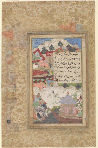 Een dronken Babur keert 