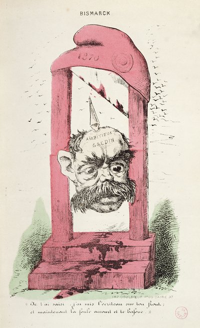 Karikatuur van Otto von Bismarck (1815-98) 1870 door Faustin