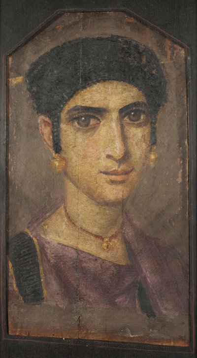 Portret van een Jonge Dame, 2e eeuw na Christus door Fayum mummy portraits
