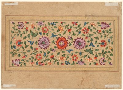 Scrollende bloemranken, 1755 door Fayzullah
