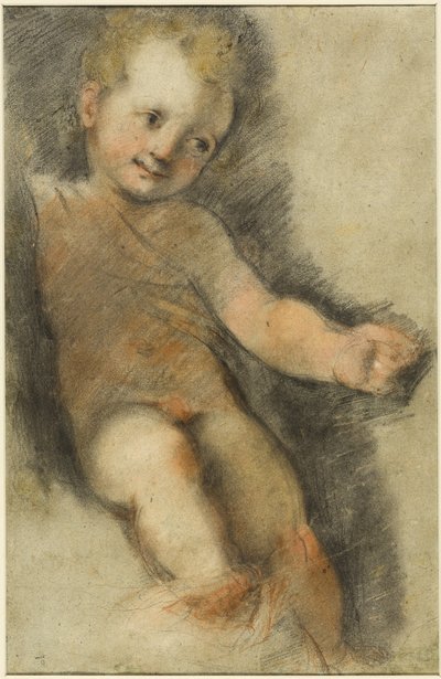 Christuskind: Studie voor de Madonna van San Giovanni door Federico Barocci
