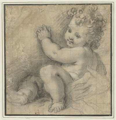 Christuskind met de hand van Maria door Federico Barocci