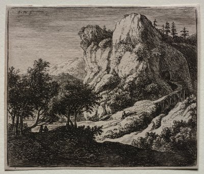 Vier Landschappen: De Kronkelende Houten Brug door Federico Barocci