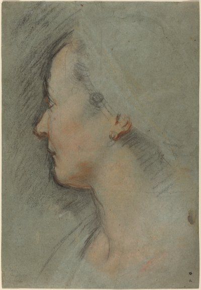 Hoofd van een Vrouw door Federico Barocci