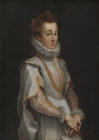 Portret van een jonge dame door Federico Barocci