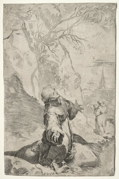 St. Franciscus ontvangt de stigmata door Federico Barocci