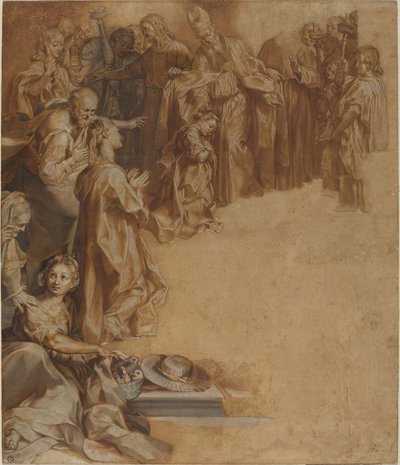De Presentatie van de Maagd in de Tempel door Federico Barocci