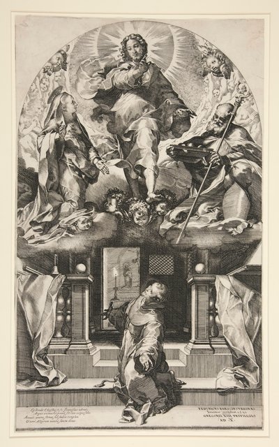 Het visioen van St. Franciscus (Il Perdono di San Francesco) door Federico Barocci