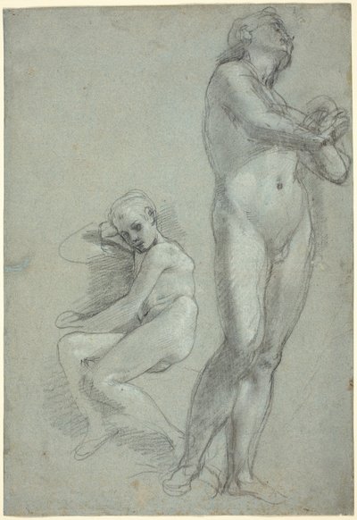 Twee naakte jongeren [recto] door Federico Barocci