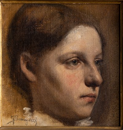 Portret van een Meisje door Federico Bernagozzi