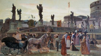 De processie van Sint-Anna bij Ponte Sant