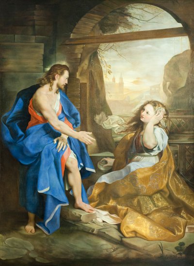 Noli Me Tangere door Federico Fiori (after) Barocci or Baroccio