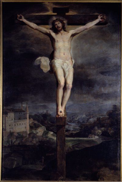 Christus aan het kruis Schilderij door Federico Barocci (1526/35-1612) 1604 door Federico Fiori Barocci or Baroccio