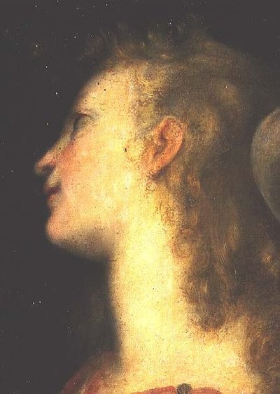 Hoofd van een engel door Federico Fiori Barocci or Baroccio