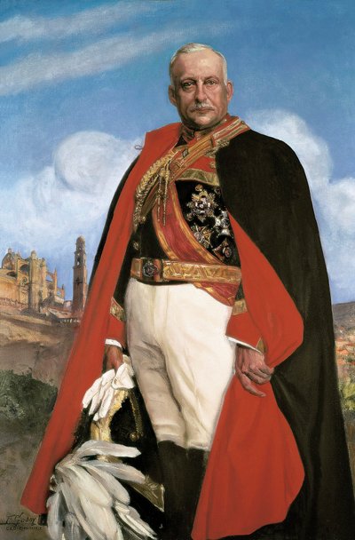 Portret van Miguel Primo de Rivera, Spaanse militaire politicus en dictator tussen 1923 en 1930 door Federico Godoy y Castro