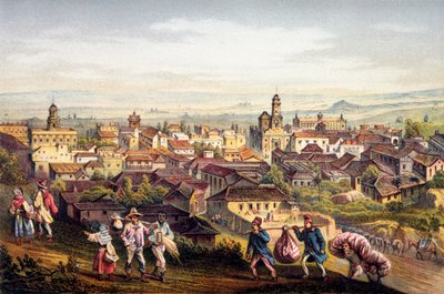 Trinidad, Cuba, 1840 door Federico Mialhe