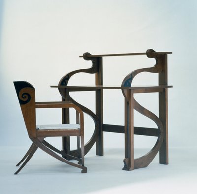 Schrijftafel met stoel door Federico Tesio